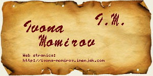 Ivona Momirov vizit kartica